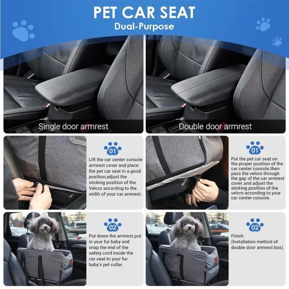 Console Dog / Cat / pet car seat Booster seat NIP